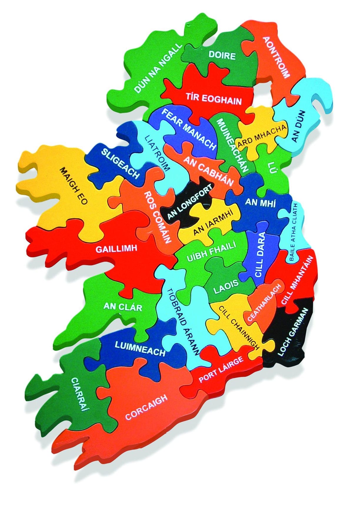 რუკა რუკა ირლანდია, როგორც gaeilge