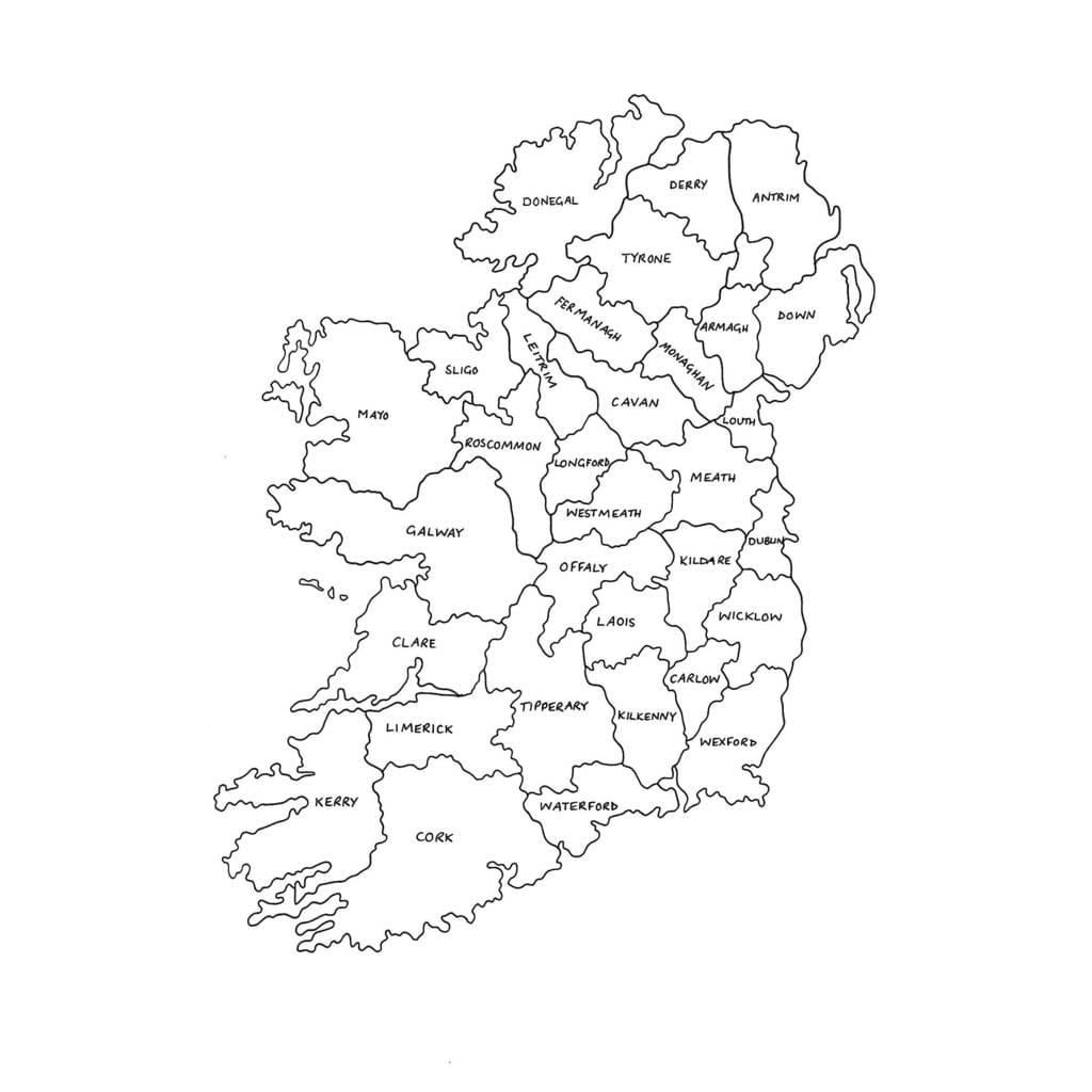 print map of ireland