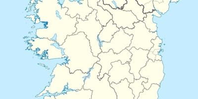 რუკა კუნძულებზე ირლანდია