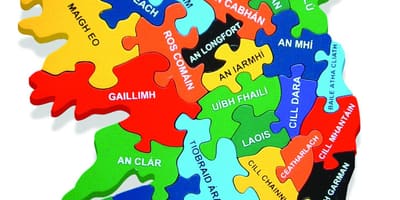 რუკა რუკა ირლანდია, როგორც gaeilge