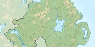 რუკა საქართველოს ფიზიკური რუკა ჩრდილოეთ ირლანდიის