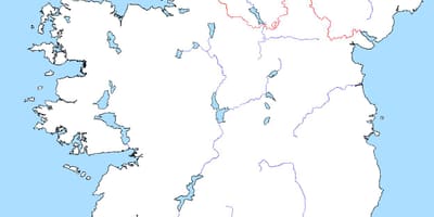 რუკა blank რუკა ირლანდიის მდინარეები